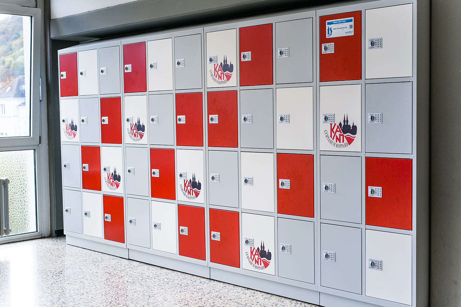 astradirect Schließfachanlagen, Kant Gymnasium Boppard Die Schließfachanlage von astradirect, im Kant Gymnasium in Boppard